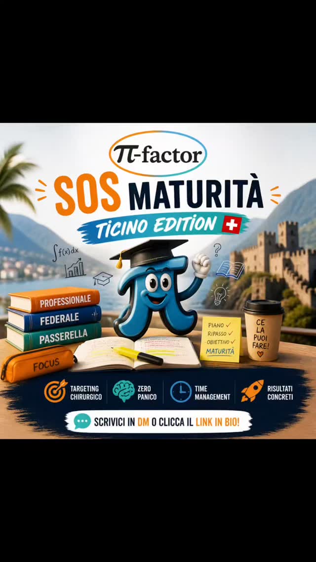 Studente in Ticino durante la preparazione agli esami di Maturità