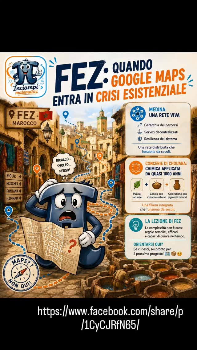 Vicoli della Medina di Fez come esempio di rete urbana complessa