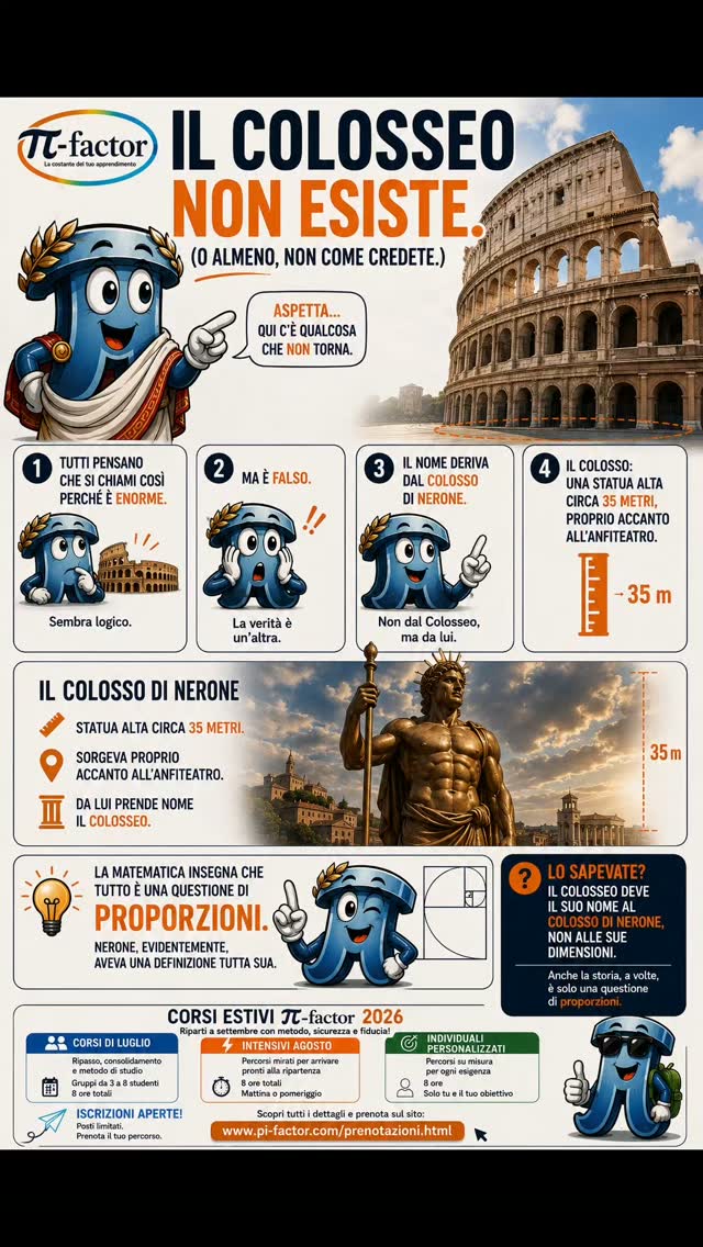 Colosseo a Roma e ricostruzione del Colosso di Nerone